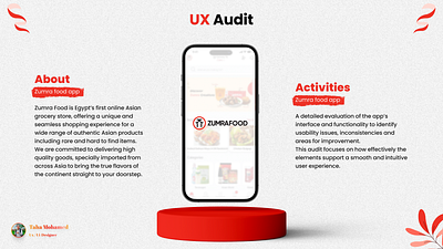 UX Audit - Zumrafood App ui