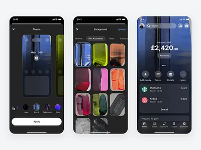 Revolut x Alex Kuznetsov Theme alex kuznetsov art art wallpaper contemporary art design mobile product design revolut ui ux wallpaper