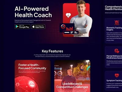 AI Tool Landing Page figma landing page ui