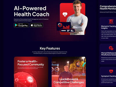 AI Tool Landing Page figma landing page ui