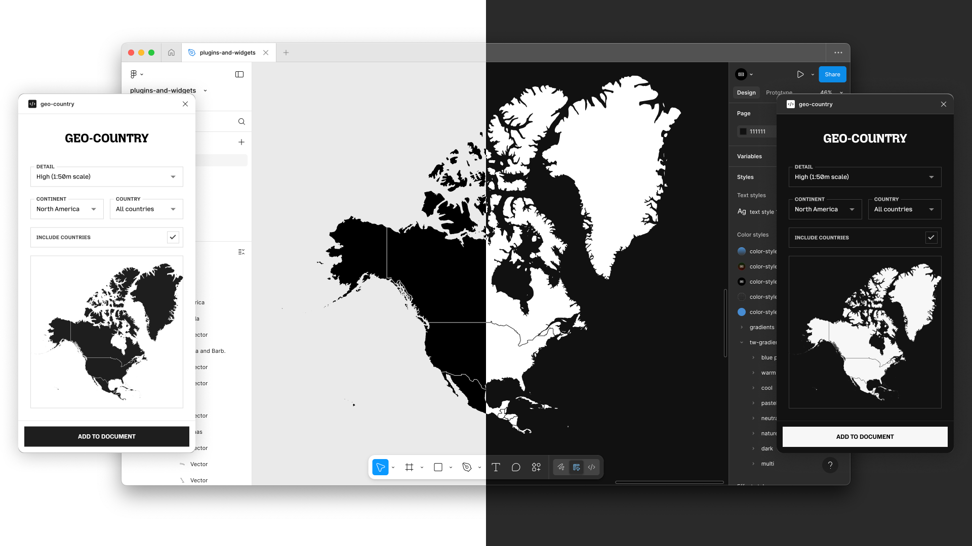 Geo Country country vector figma map design