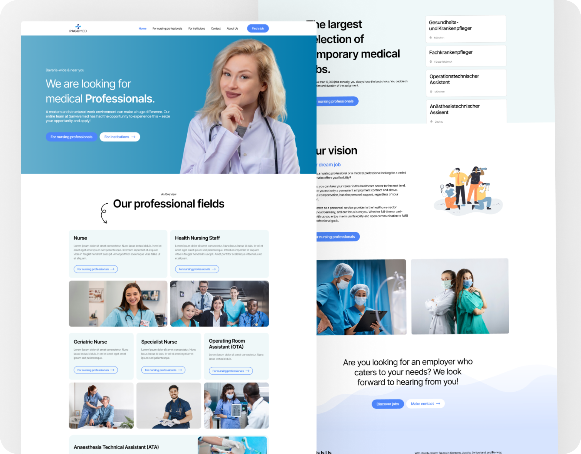 PagoMed - Website Redesign about us design doctor website healthcare dashboard healthcare landing healthcare landing page healthcare professional web healthcare web healthcare website home page landing page medical website user interface userinterface web redesign webdesign website desgin