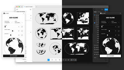Geo Globe figma globe vector map design