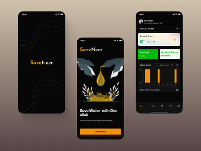 Smart Water Control App – Monitor & Manage Anywhere borewellmonitoring cleandesign iotapp iotdashboard motorcontrol smarthome smartwater uiuxdesign waterlevelmonitoring watermanagement