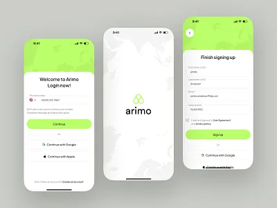 Login & Signup Page – Travel App app app design create account ios login login screen loginui mobile mobile app registration sign in sign up sign up form sign up page signup signupscreen travel app ui design uiux