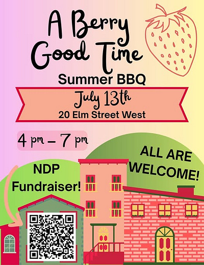 A Berry Good Time - Past Event activism campaign design community event event branding event flyer fundraising nonprofit design political campaign poster design social media design