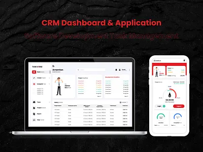CRM Dashboard – Software Development Task Management app branding design graphic design illustration logo motion graphics ui ux vector