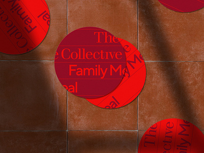 The Collective Family Meal, Branding brand brand identity branding coaster coasters color palette design event logo food gathering identity logo logo design restaurant typography