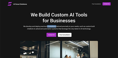 AI Automation Agency Website ai agency ai automation ai chatbot ai tool design elementor website landing page ui website website design wordpress website