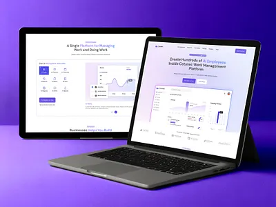 Manage AI and Human Employees in One Platform ai businesssolutions hrtech productdesign uidesign uxdesign webappdesign workmanagement