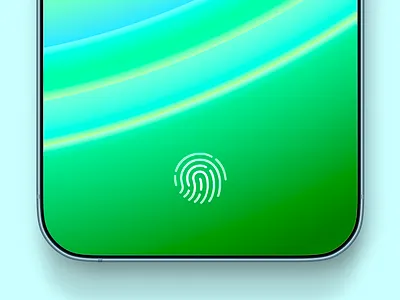 Future iPhone Concept - Bottom apple design fingerprint gradient illustration industrial design ios iphone mobile touch id wallpaper