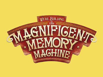 Magnificent Memory Machine Logo branding design graphic design illustration logo typography
