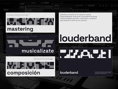 Louderband - Branding animation app design bands banners branding design graphic design latinamerica motion graphics music roselab ui uxui web web design