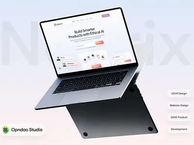 Neurix – Ethical AI SaaS Website | Responsive | UIUX interface product service startup ui ux web