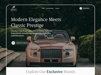 Luxury Car Marketplace – Sleek, Modern Website Design animation car dealer car dealer website car design car landing car marketplace car website dealer website design figma hero page hero section home page homepage landing page modern new ui ui design website design website for cars