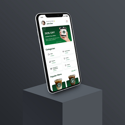 Market Coffee App UI Design app design branding coffee shop design figma graphic design ios mobile mobile app mobile app ui ui ui design ui ux design ux