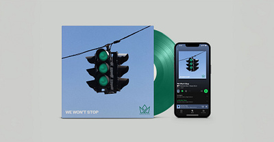 We Won't Stop—Album Cover for Generation Music album art branding christian music church worship cover art faith based generation music graphic design green light marketing music industry spotify worship art