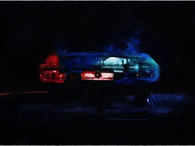 Police Lights art