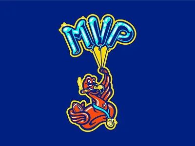 Beach Flag Cup '25 merch beach flag football cartoon character design event branding flag football flamingo football inflatable flamingo mascot mascot design merchandise mvp sports branding sports design vector vector illustration