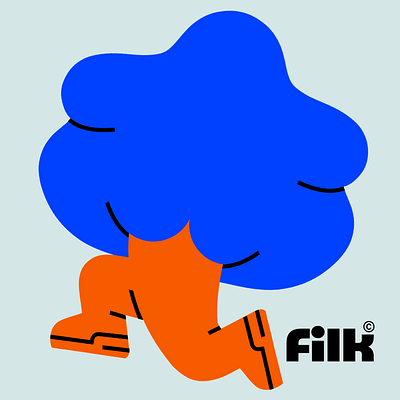 Filk branding graphic design illustration ilustración