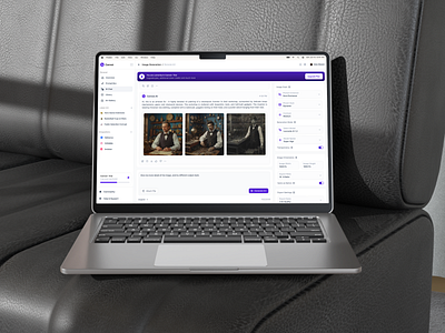 Canvai - AI-Powered Text-to-Image Generator Dashboard ai ai image generator artificial intelligence creative dashboard desktop future generate generative image generator modern product product design prompt saas service text to image tools ui ui design