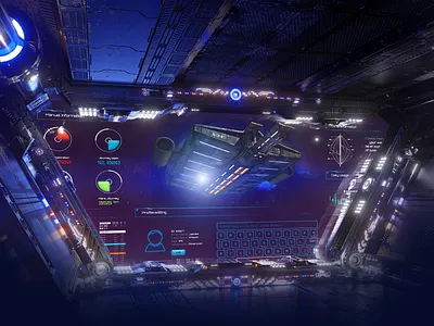 Cosmic Sci-Fi UI Kit design illustration logo product sci fi science fiction ui ui design ux web web design