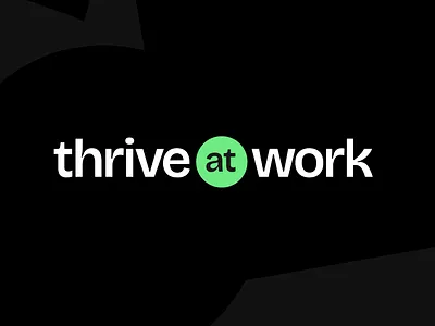 Thrive at Work brand and website branding graphic design logo website design