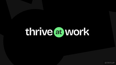 Thrive at Work brand and website branding graphic design logo website design