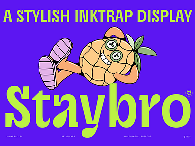UT Staybro - A Stylish Inktrap Display branding design font graphic design illustration logo type design typography ui vector