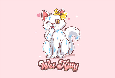 Wet Kitty Cute Kawaii Mascot Cartoon Logo adorbale cartoon cartoon character cartoon logo cat cartoon character design cute cute cat cartoon cute illustration cute logo cute merchandise kawaii anime kawaii cat kawaii cute kawaii logo kitten cartoon lovely cartoon mascot logo merchandise pastel cartoon
