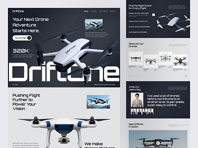 Drone E Commerce Website design discount dji drone e commerce futuristic landing page marketplace price shop shopping technology ui ux website