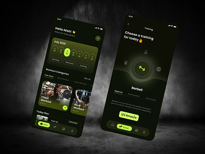 Fitness Mobile App daily workout figma ui kit fitness fitness app fitness club fitness tracker fitness ui gym gym app gym ui health app mobile app sport workout workout app yoga