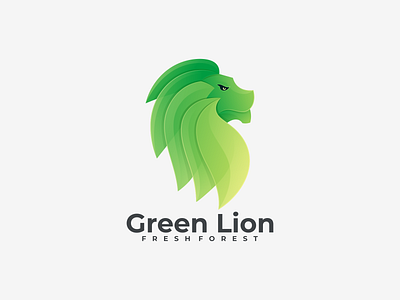Green Lion app branding design graphic design green lion green lion coloring green lion logo icon illustration logo ui ux vector