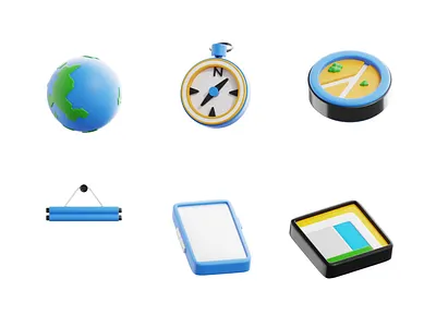 Map and Location 3D Icon Animation 3d 3d animation 3d icon 3d icon animation 3d icons animation location map ps
