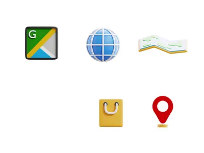 Map and Loction 3D Icon Animation 3d 3d animation 3d icon 3d icon animation 3d icons location map