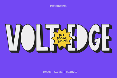 Volt Edge - Bold Display Typeface font typeface typography