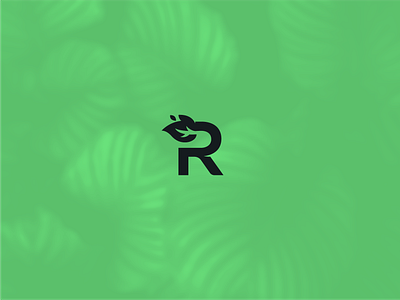 Richo's Garden Care Logomark brand branding design garden icon leaf logo mark plant r zilux