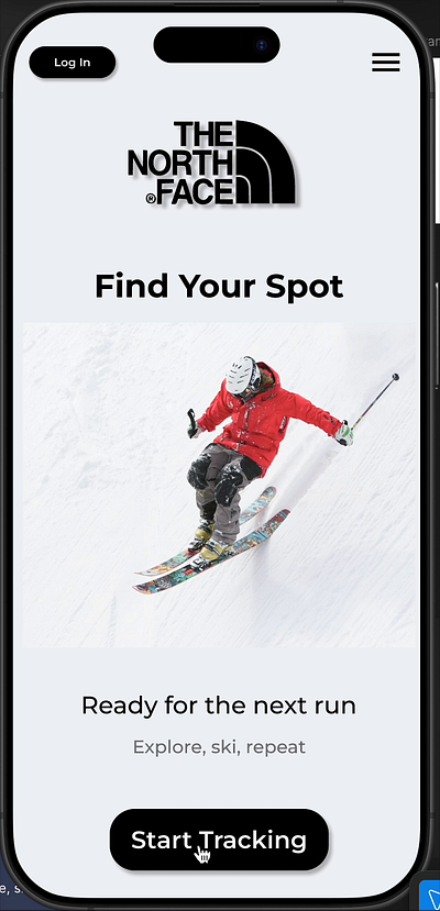 Location Tracker for a Ski App branding dailychallenge design graphic design motion graphics ui ux