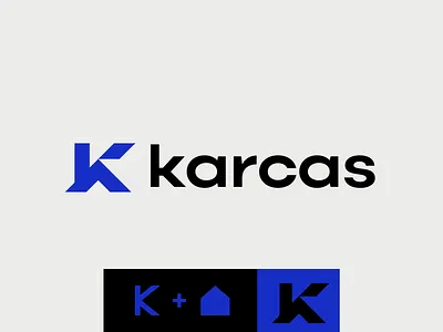 K + House branding construction logo house logo k logo logo