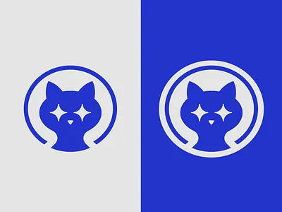 AstroCat abstract logo astro logo cat logo cosmos