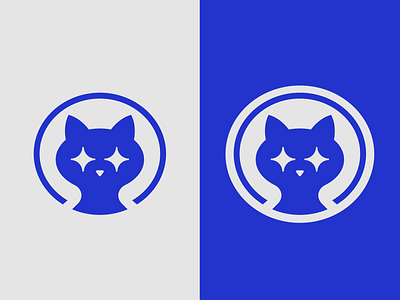 AstroCat abstract logo astro logo cat logo cosmos
