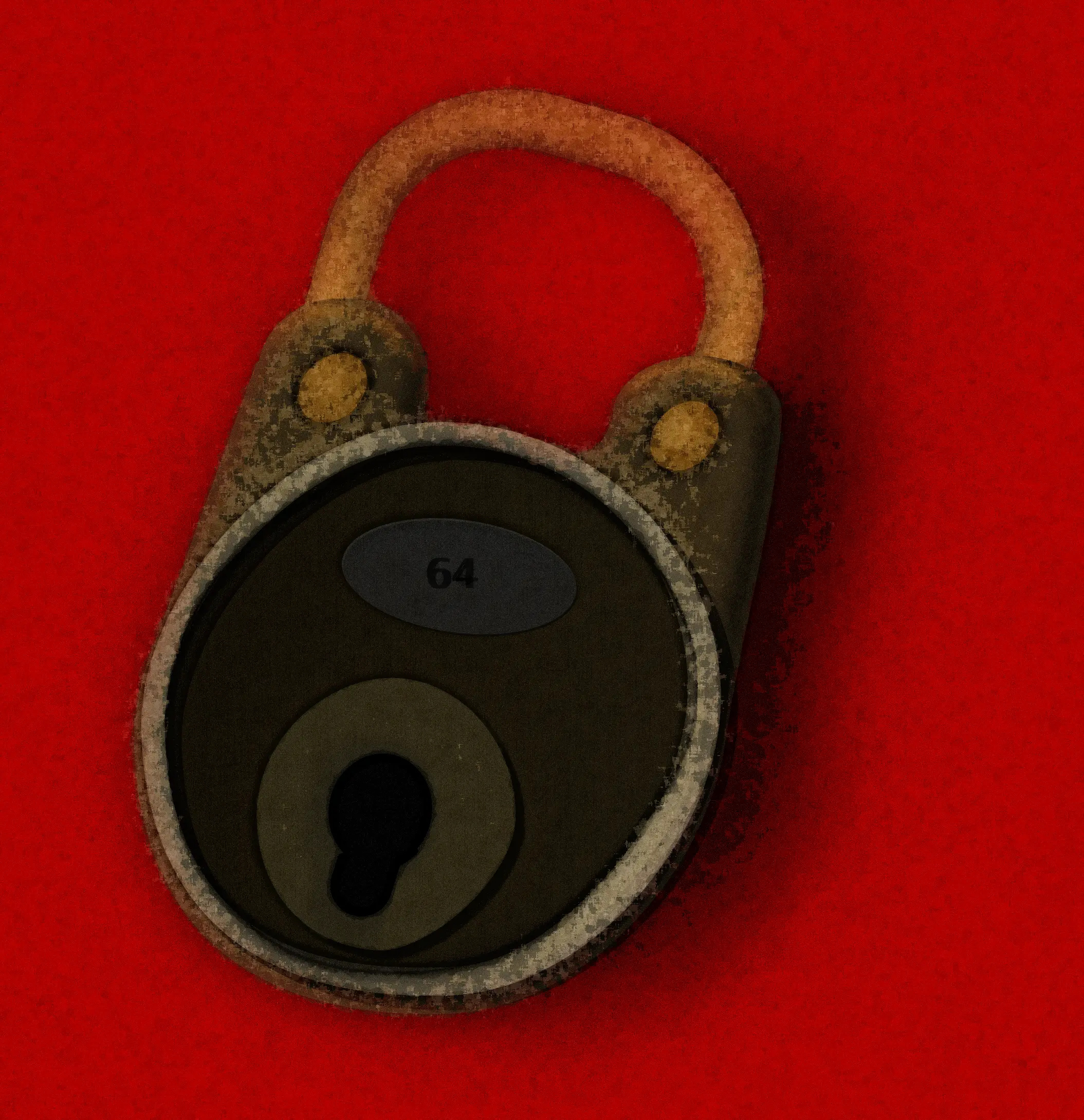 Lost Key brass lock illustration lost key noise padlock shunte88 vector