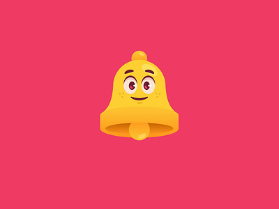 New School Year animation bell character design icon illustration motion graphics