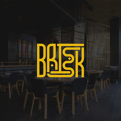 BRISK: Stylized Typography with Noodle "S" brand identity branding design design logo flat graphic design illustration logo logo design logos logotype modern text text based logo typography typography logo unique wordmark wordmark logo