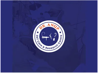 Ent logo design branding dr. anup talukder ear nose throat logo ent head neck research ent logo ent logo head for ear ent specialist vector graphic design logo medical logo nose otolaryngology logo throat doctor vector