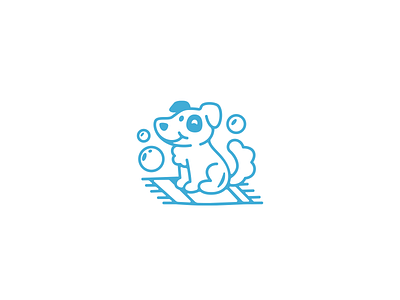 Dog washing logo animal brand branding care clean design dog elegant graphic design logo logo design logo designer logodesign logodesigner logotype modern pet wash