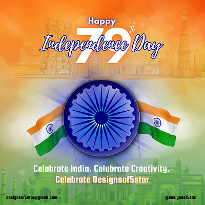 INDEPENDENCE SOCIAL MEDIA POSTER ashokachakra august15 august15thposter graphic design happyindependenceday independenceday independencedayposter independencedaytemplate indiaposter instagramposter socialmediaposter tricolors wishingposter