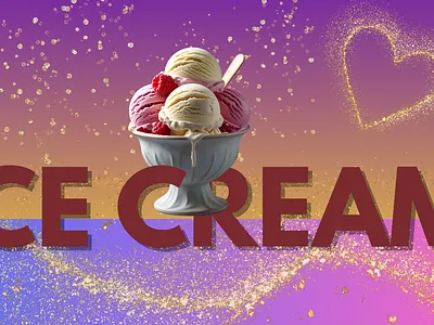 ICE CREAM graphic design