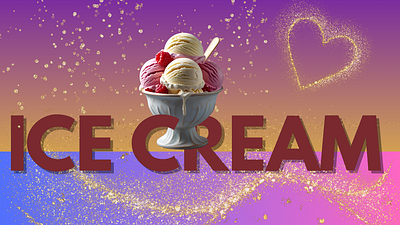 ICE CREAM graphic design