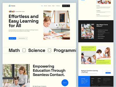 Tutoria - Education Website Template agencies agency website business website classes and courses consulting and coaching education website template teaching websites templates tutoria offers tutoria template webflow template webflow templates